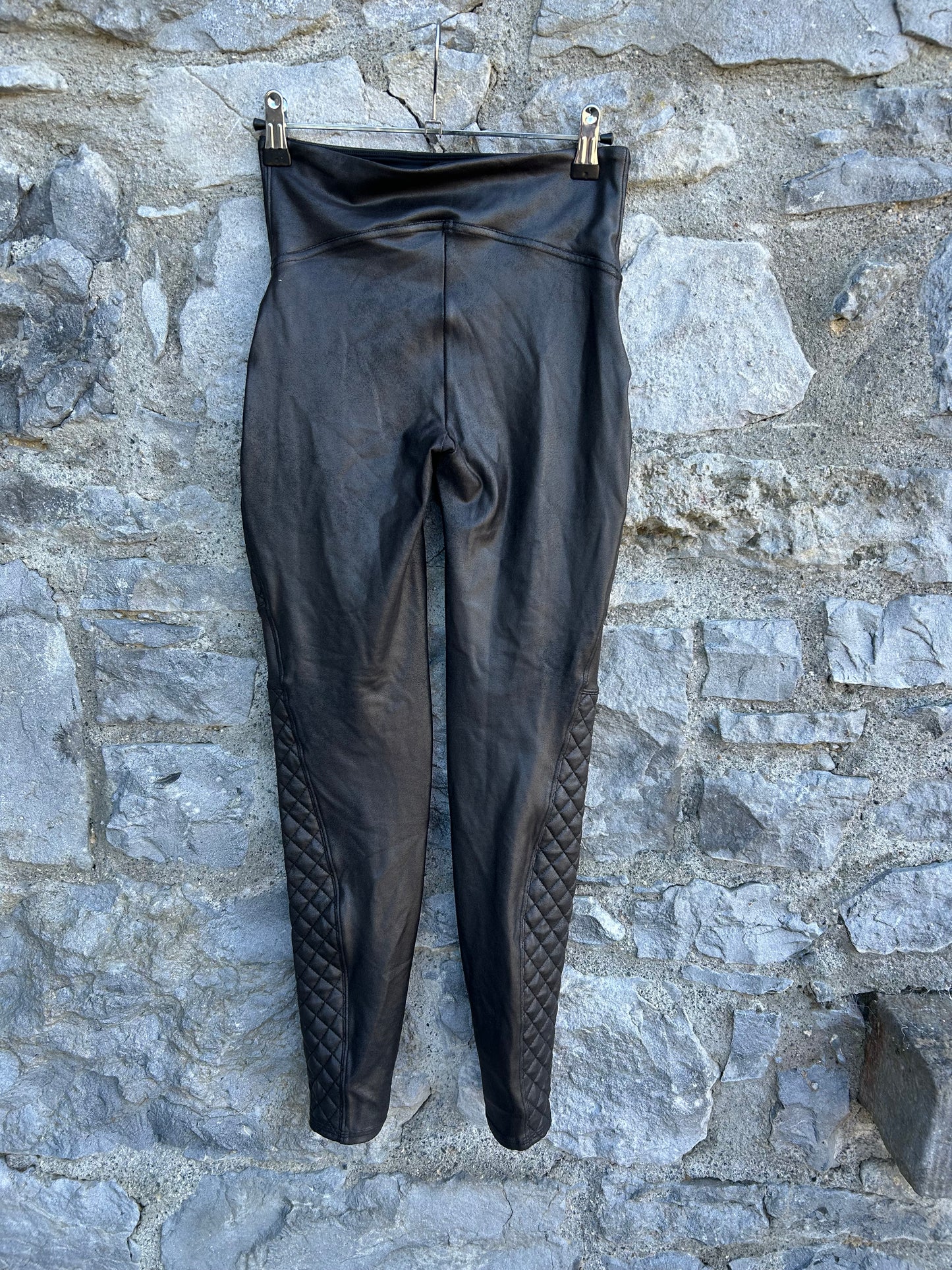 Faux Leather Moto Leggings uk 8-10