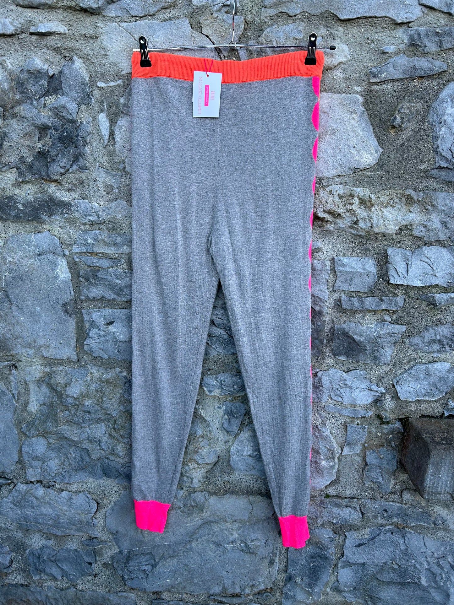 Grey knitted  joggers uk 8