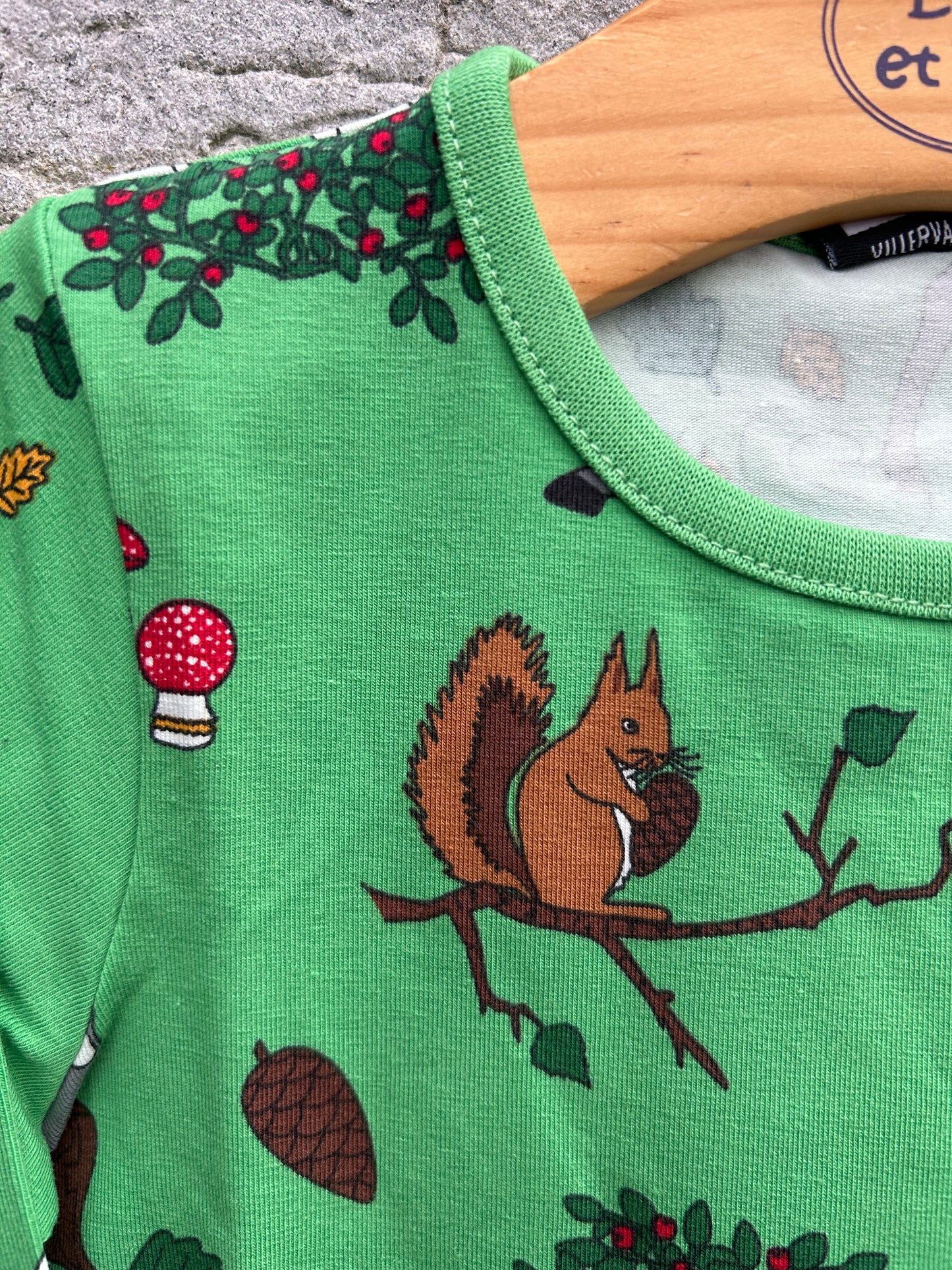 Forest Print green top  2y (92cm)