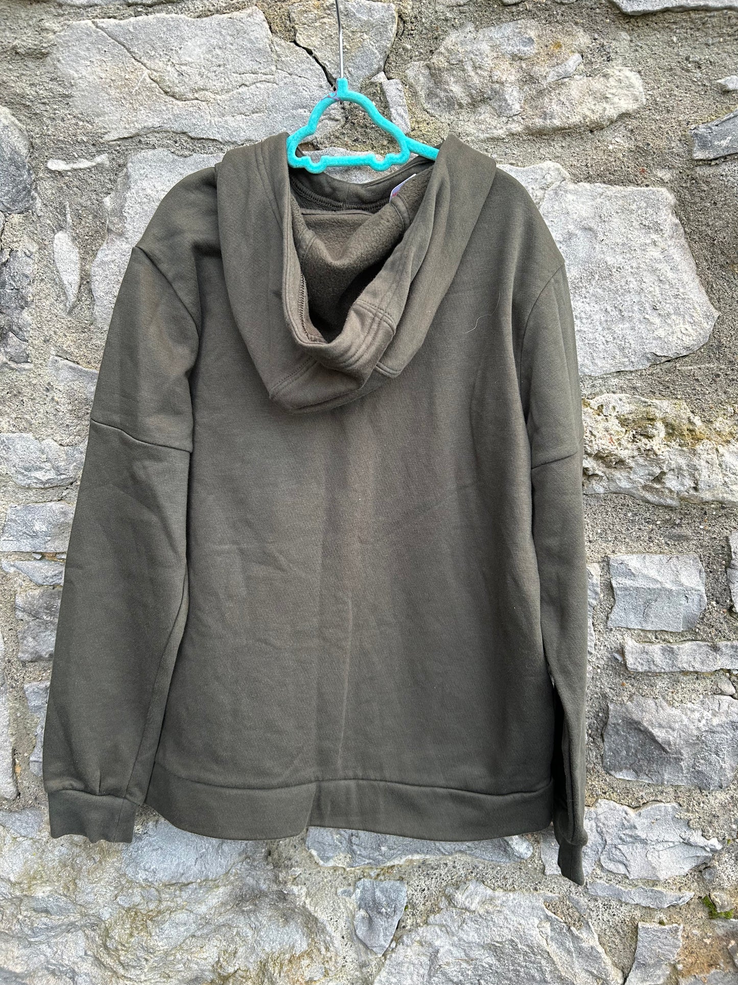 Khaki hoodie 11-12y (146-152cm)