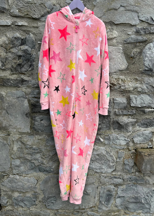 Pink stars fluffy onesie  11-12y (146-152cm)