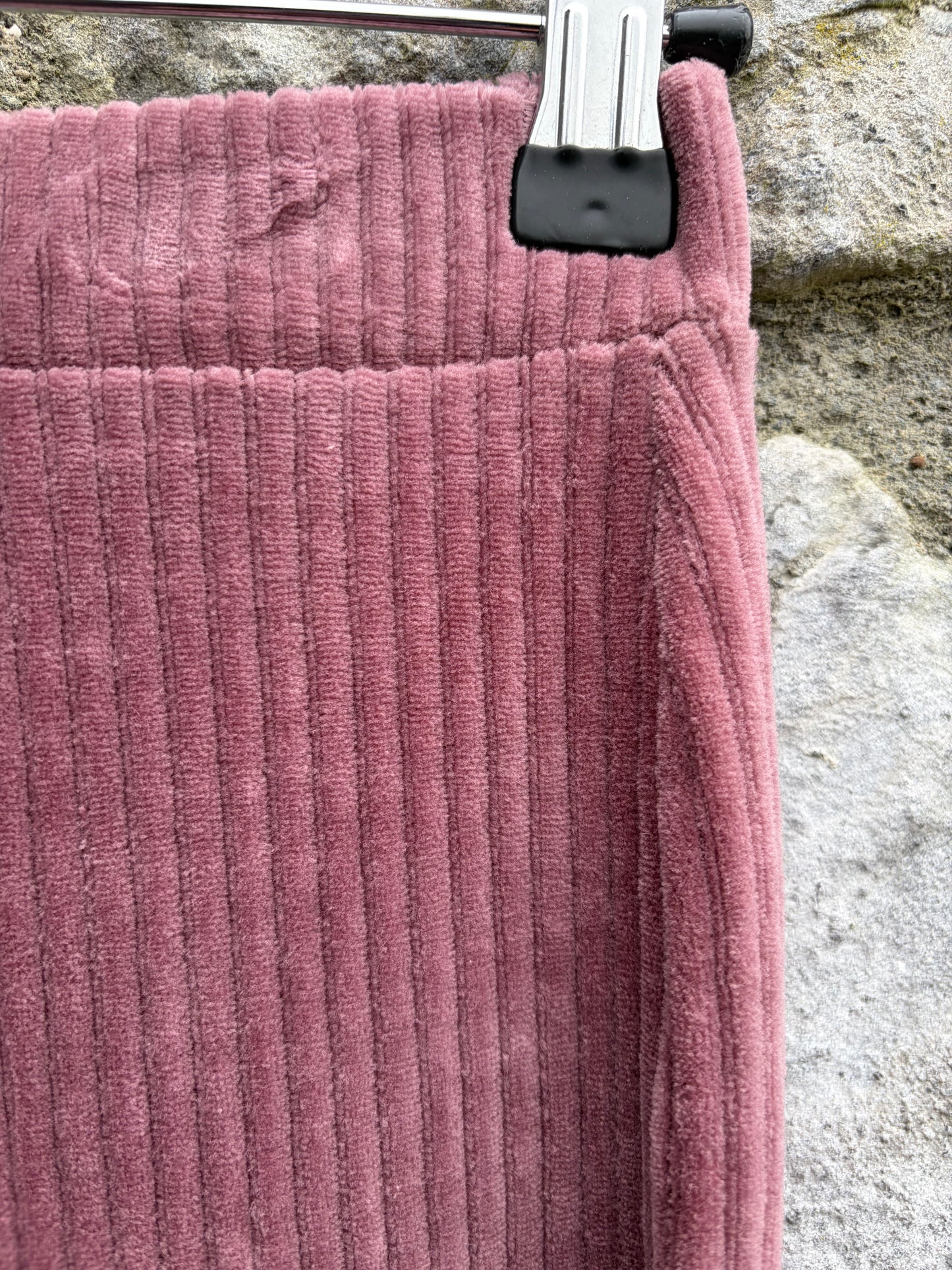 Dusty pink ribbed flares  11-12y (146-152cm)