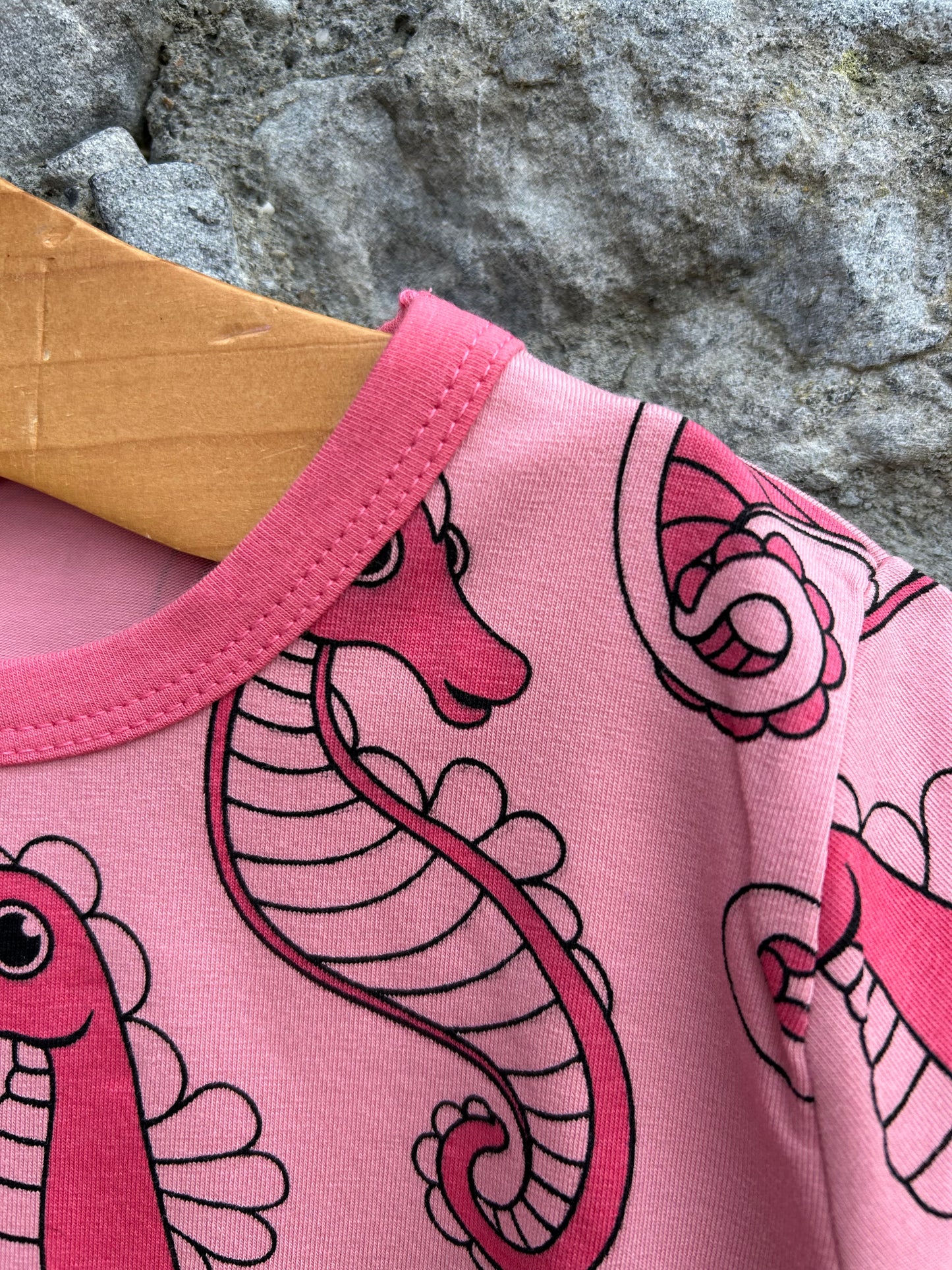 Seahorses pink top 2y (92cm)