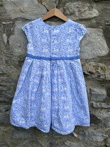 Swans blue dress  4-5y (104-110cm)