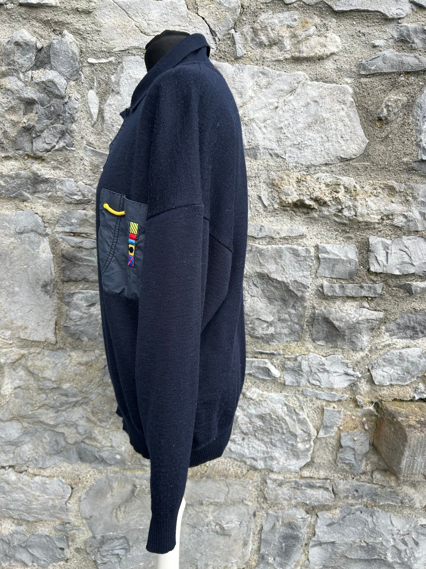 90s navy jumper Small