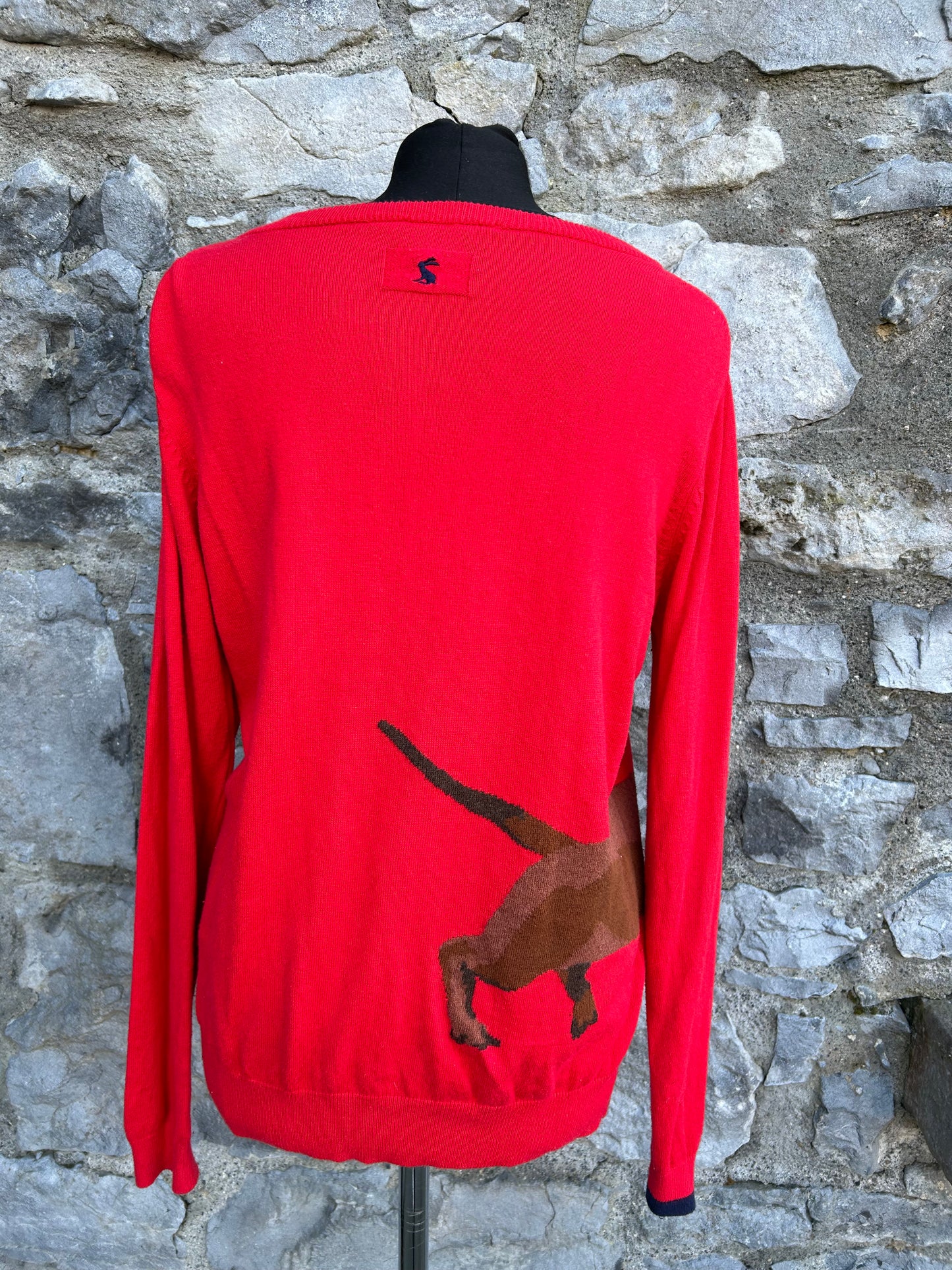 Dachshund red jumper uk 12-14