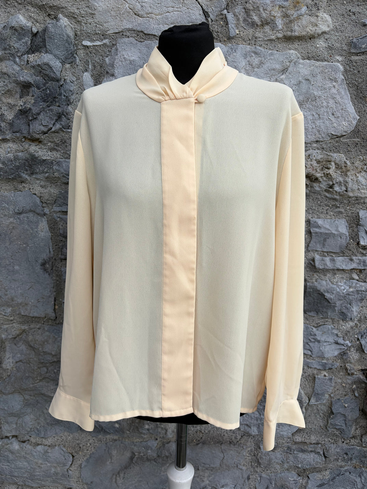 90s light yellow blouse uk 12