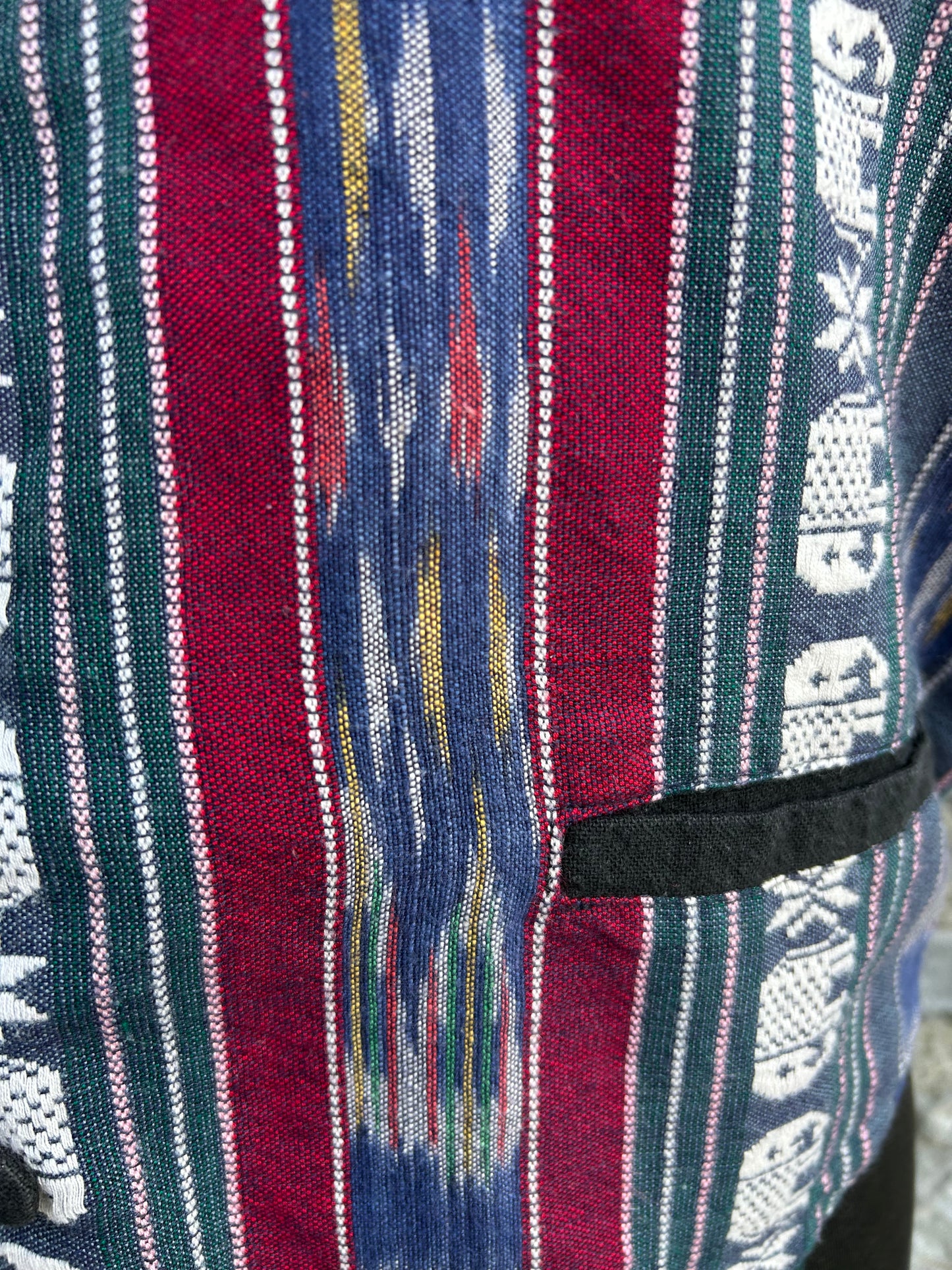 90s colourful waistcoat Medium