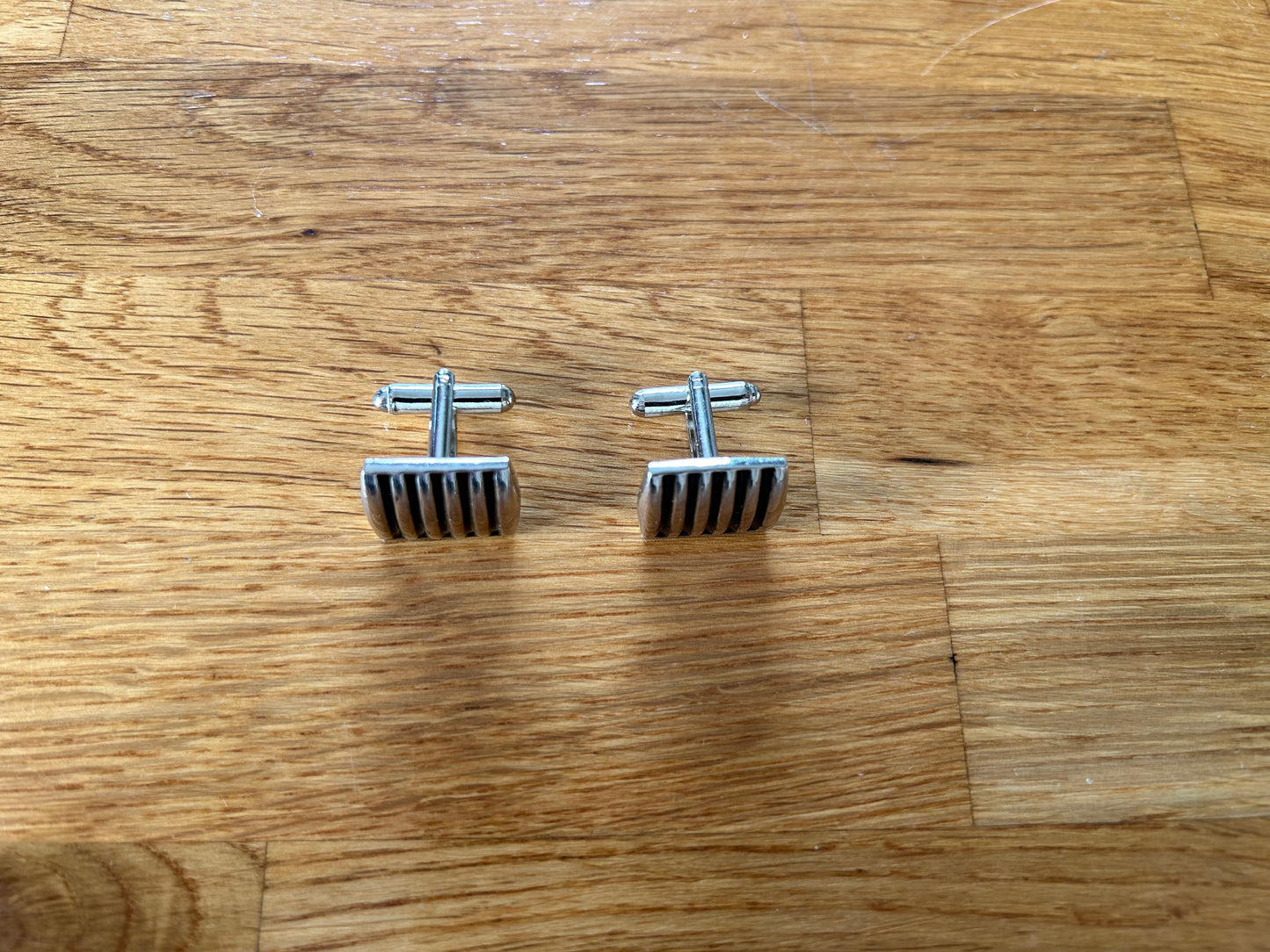 Stripy cufflinks