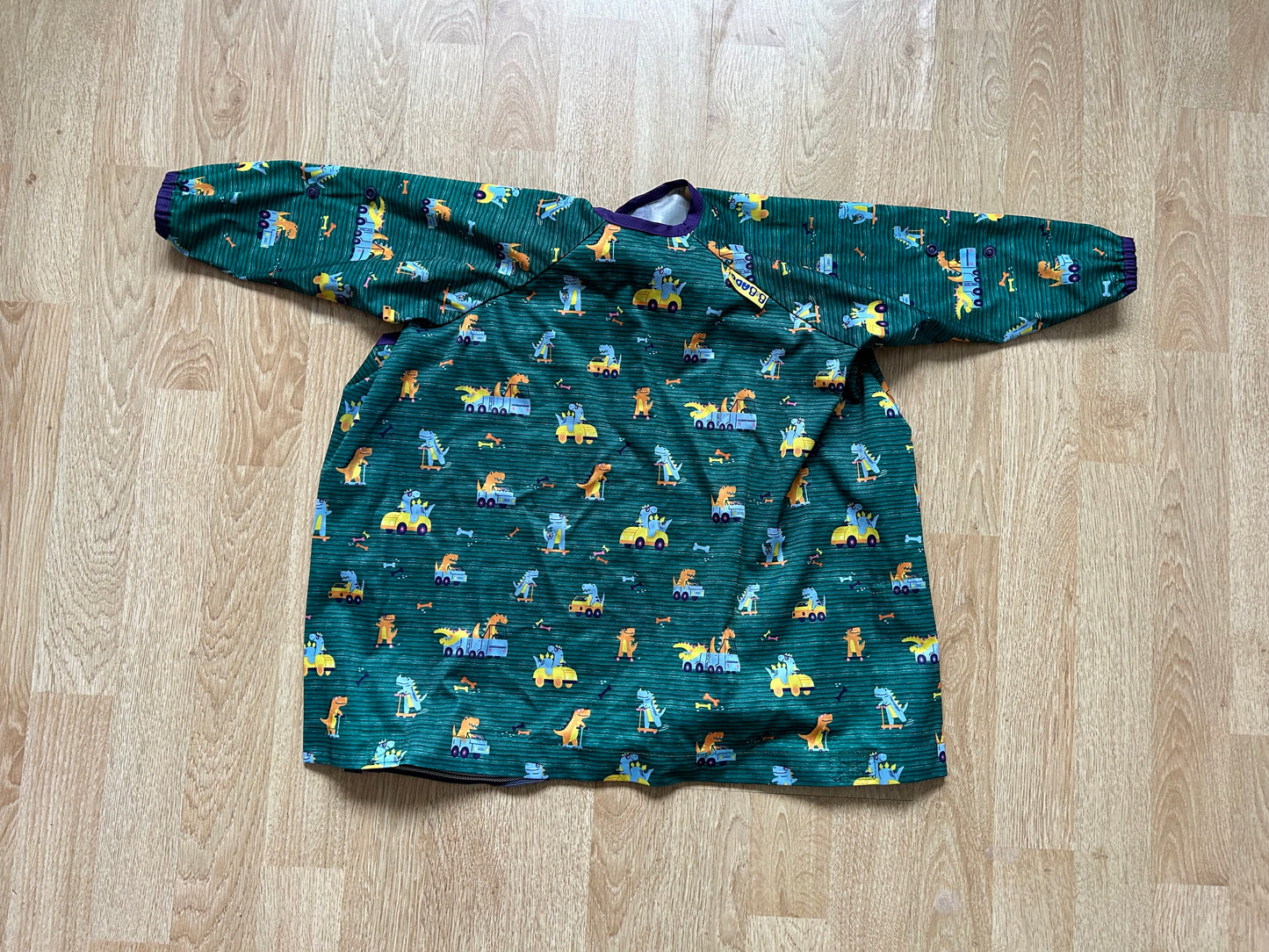 Green Long-Sleeve Coveralls bib  6-36m (68-98cm)