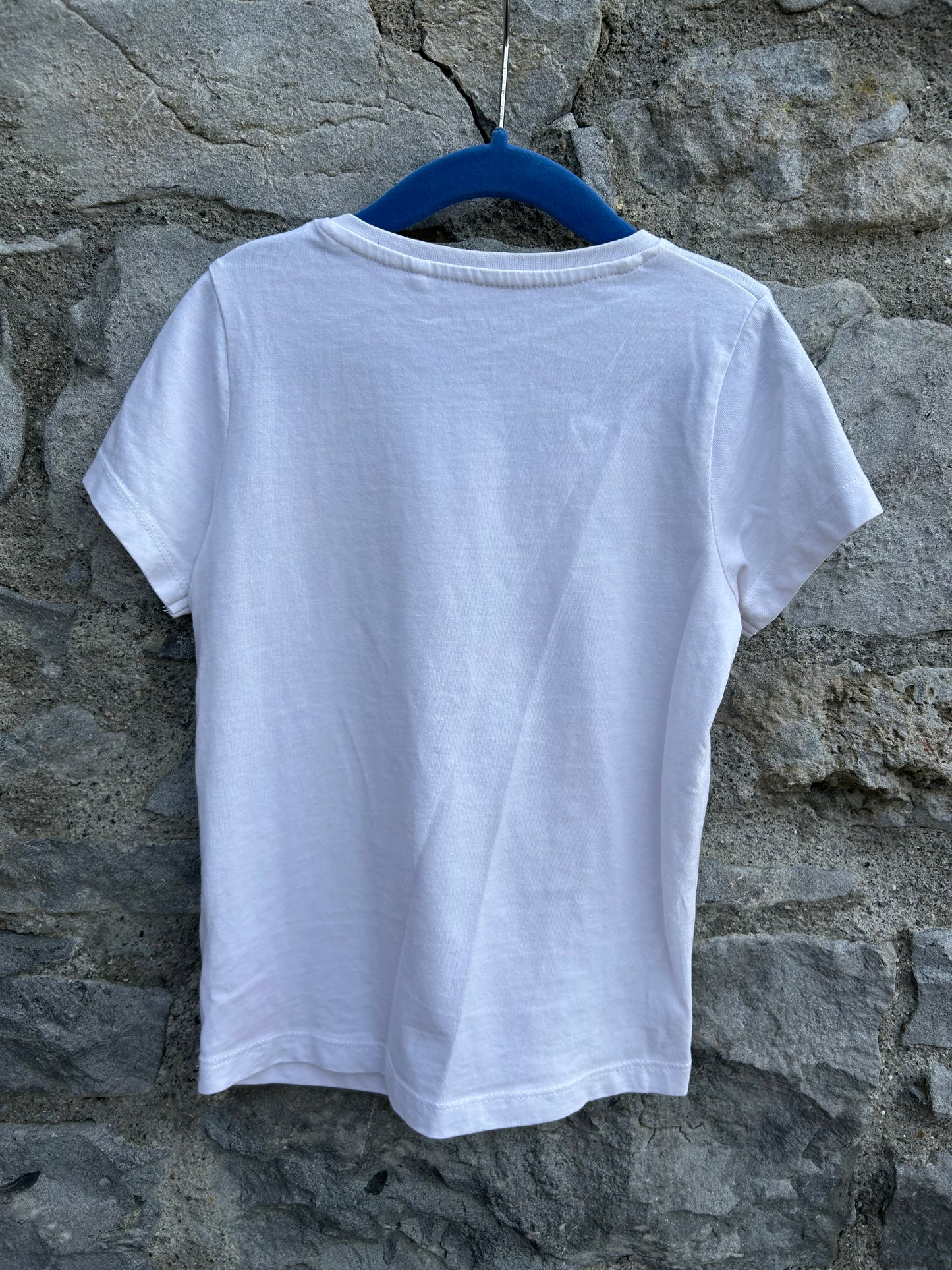 Palm beach white T-shirt  5-6y (110-116cm)