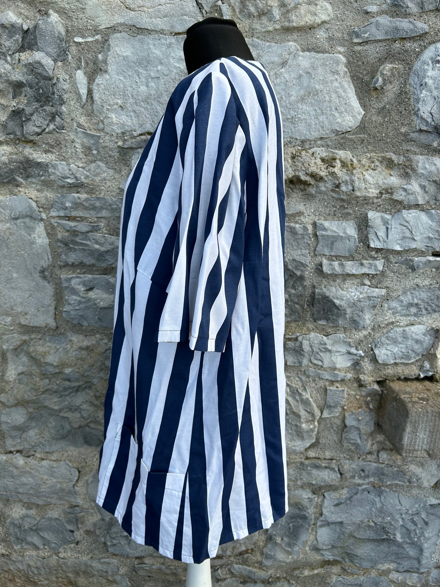 90s navy stripy jacket uk 16-18