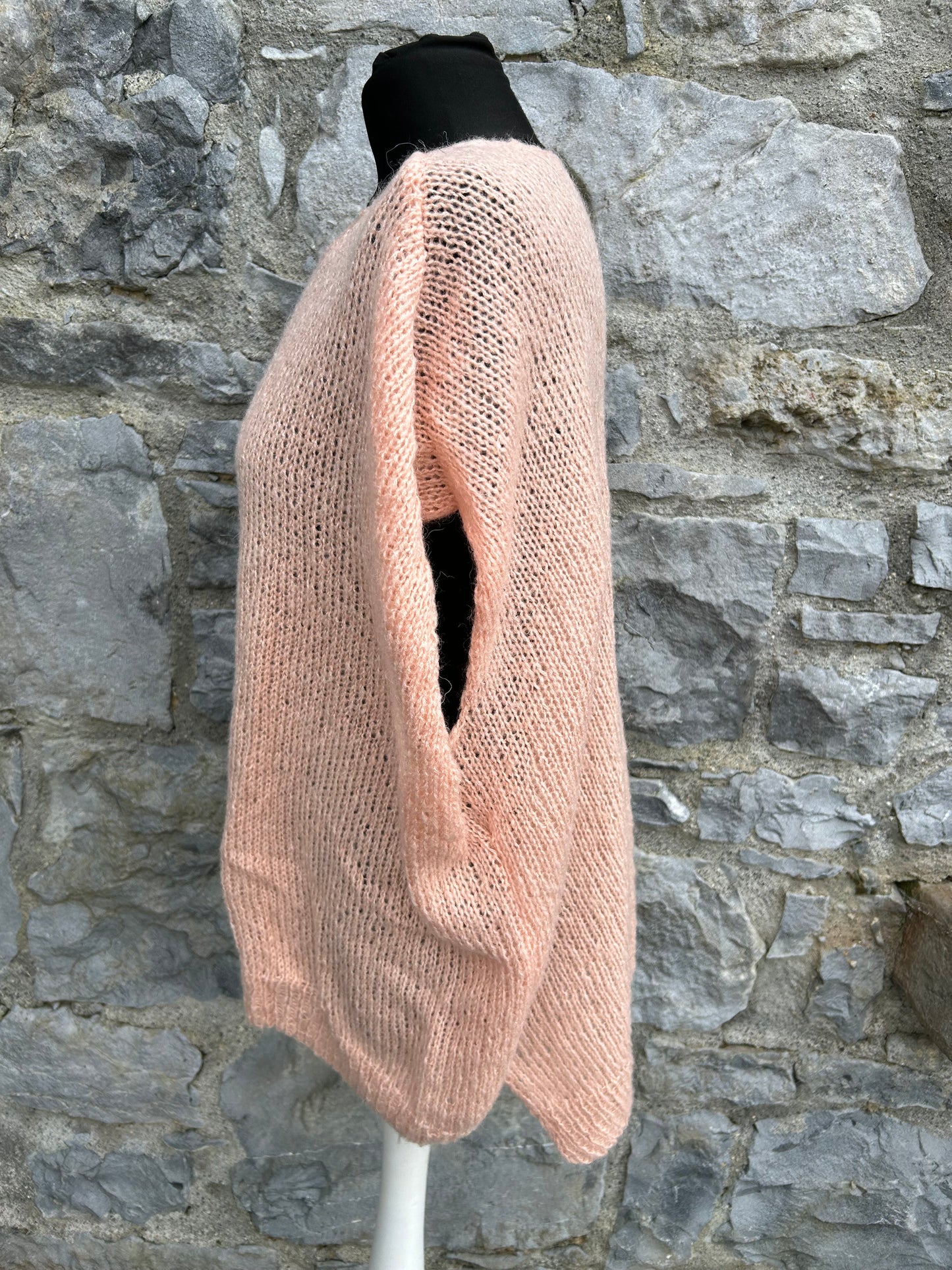 Peach oversized knitted top uk 16-22