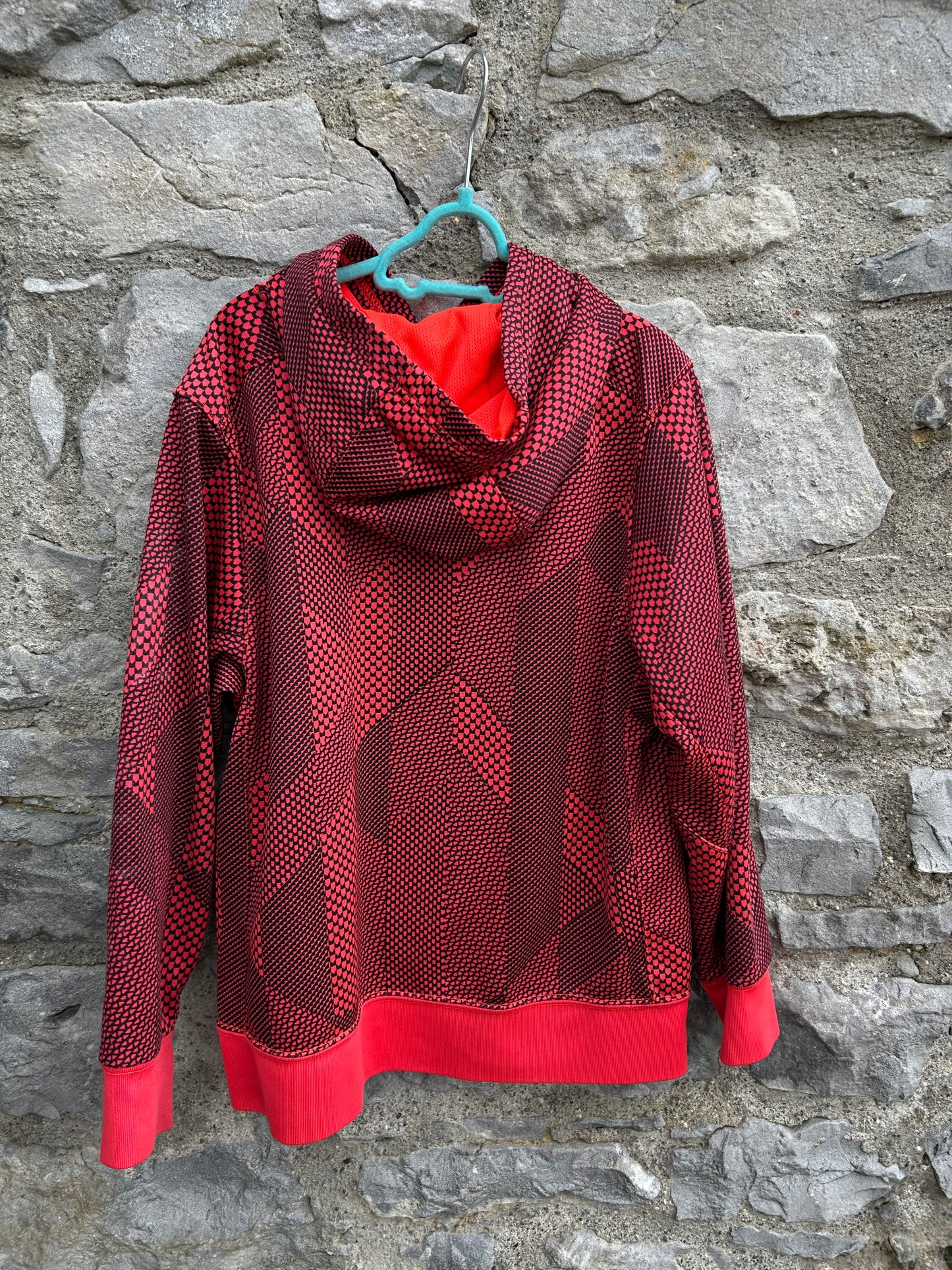 Therma-Fit Red Geometric Pattern hoodie  10y (140cm)