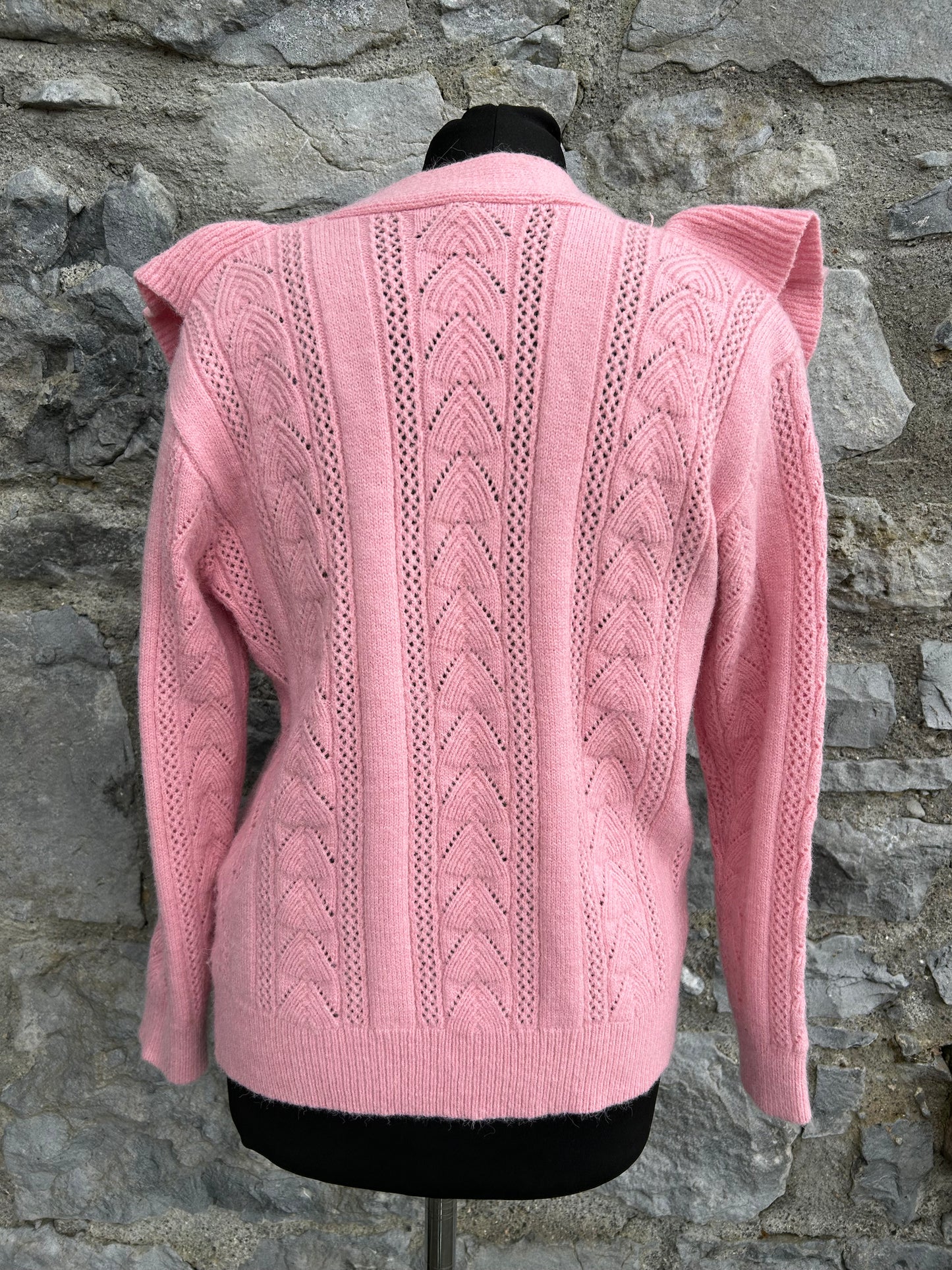 Pink pointelle cardigan uk 12