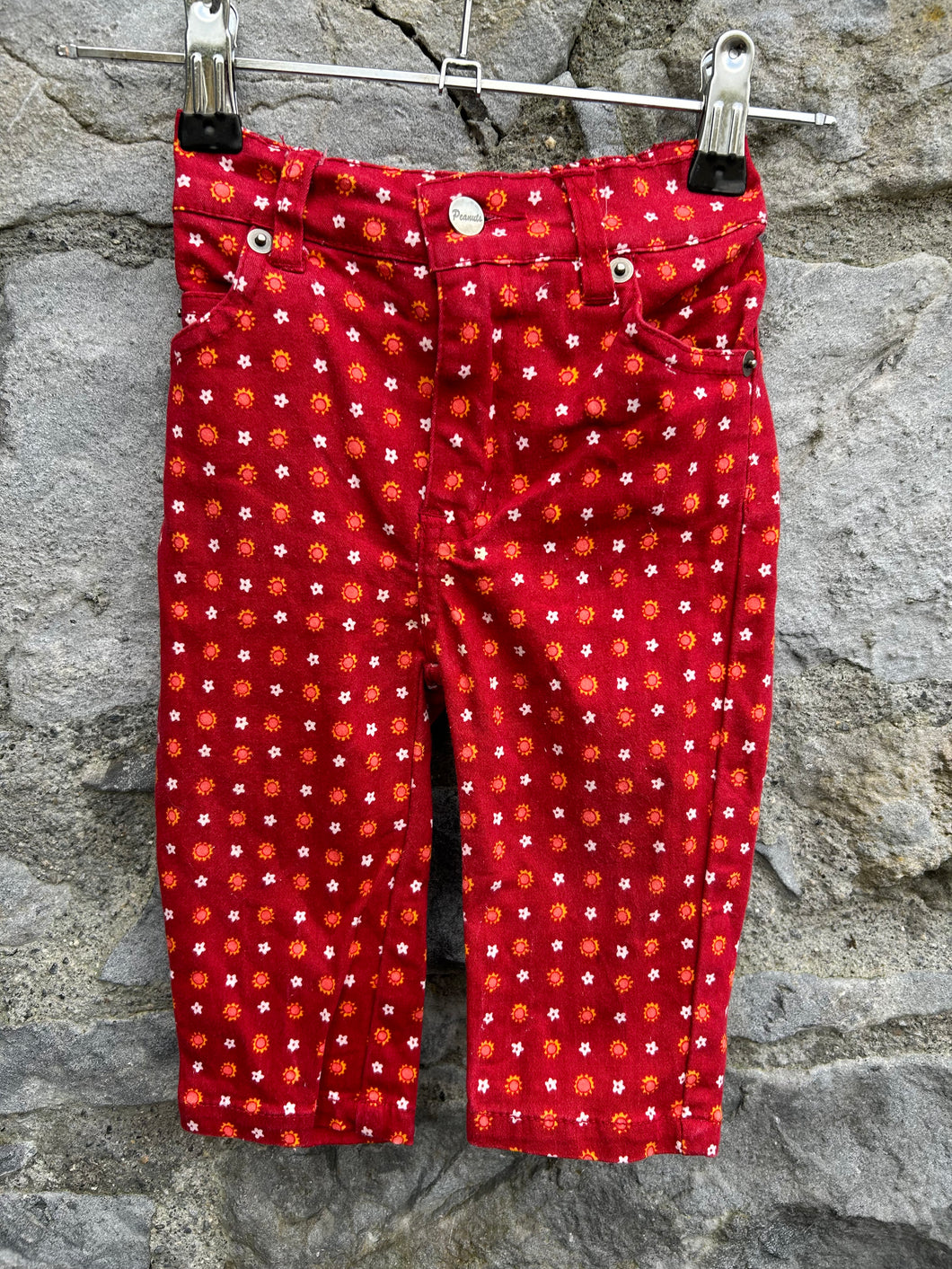 90s flower dots jeans   9-12m (74-80cm)