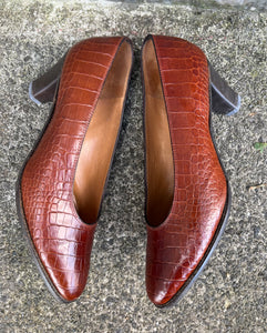 90s brown heels  uk 4.5 (eu 37.5)