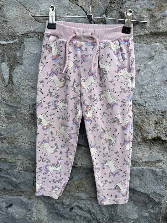 Unicorns pink sweat pants  18-24m (86-92cm)