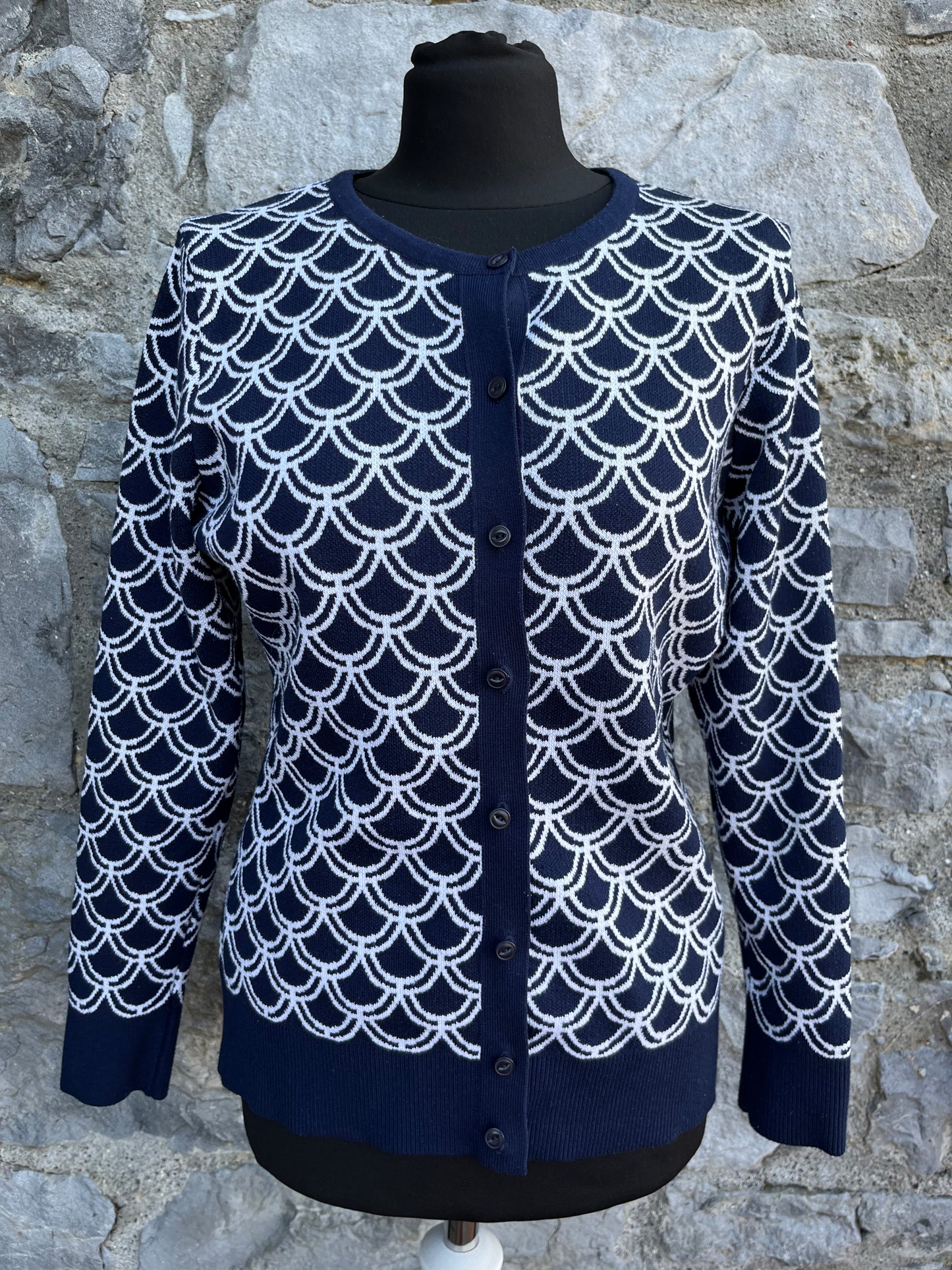 Navy scales cardigan uk 10