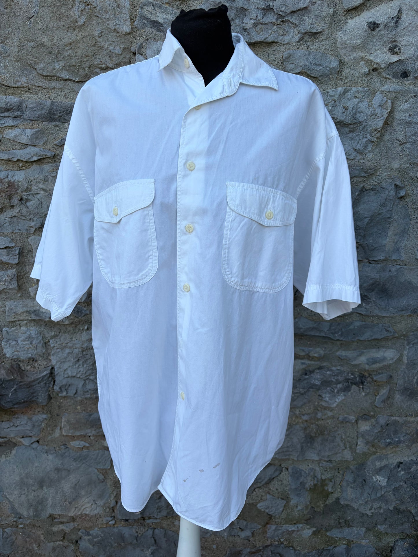 90s white shirt Medium men