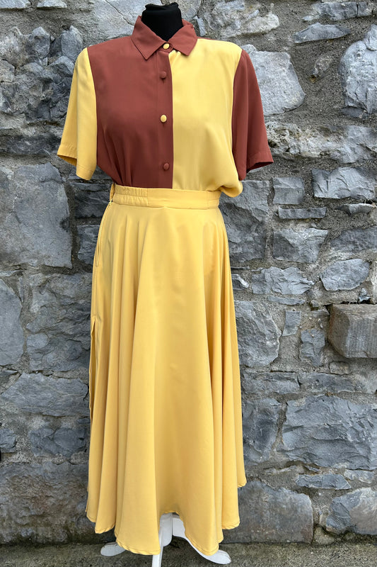 80s yellow&brown set uk 6-8