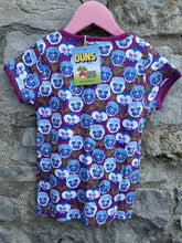 Load image into Gallery viewer, Pansy purple T-shirt   3-4y (98-104cm)
