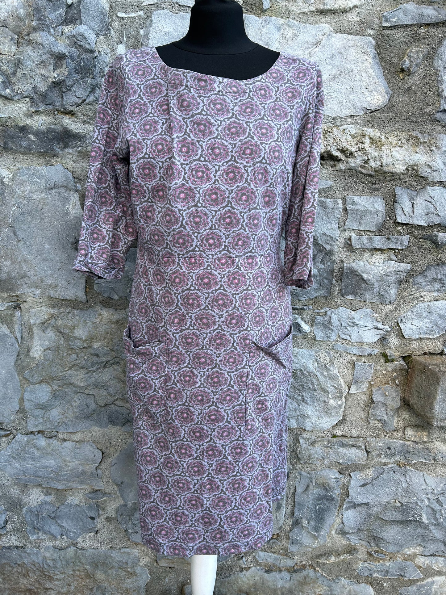 Brown&pink mandalas dress uk 10