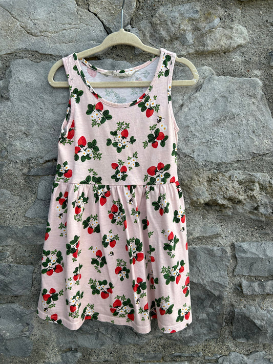 Strawberries pink dress  3-4y (98-104cm)