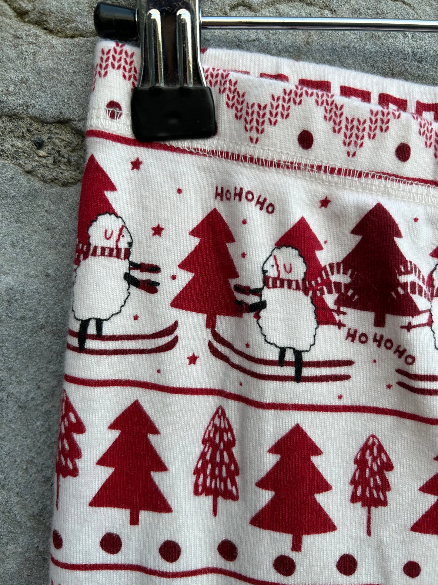 Nollaig Red&white festive panels pj  9-10y (134-140cm)