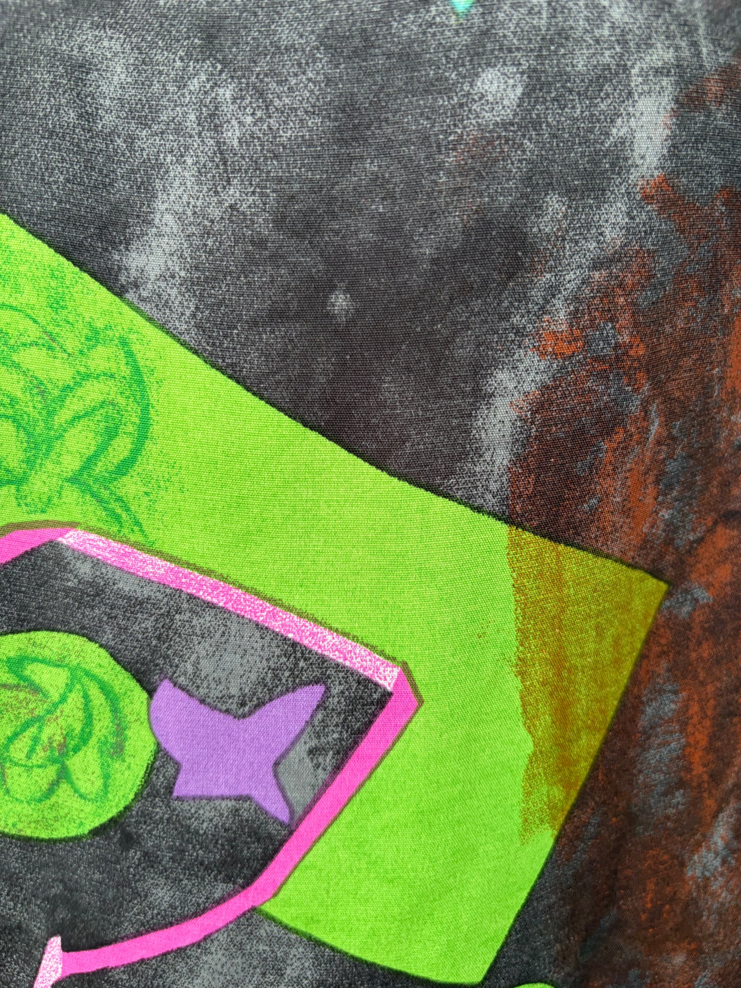 80s abstract colourful top uk 12-14