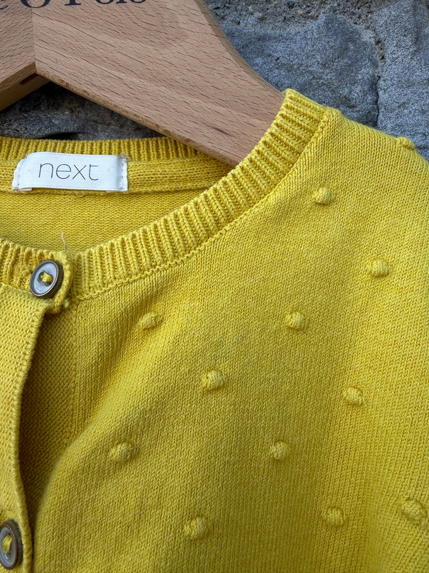 Yellow dotty cardigan  2-3y (92-98cm)