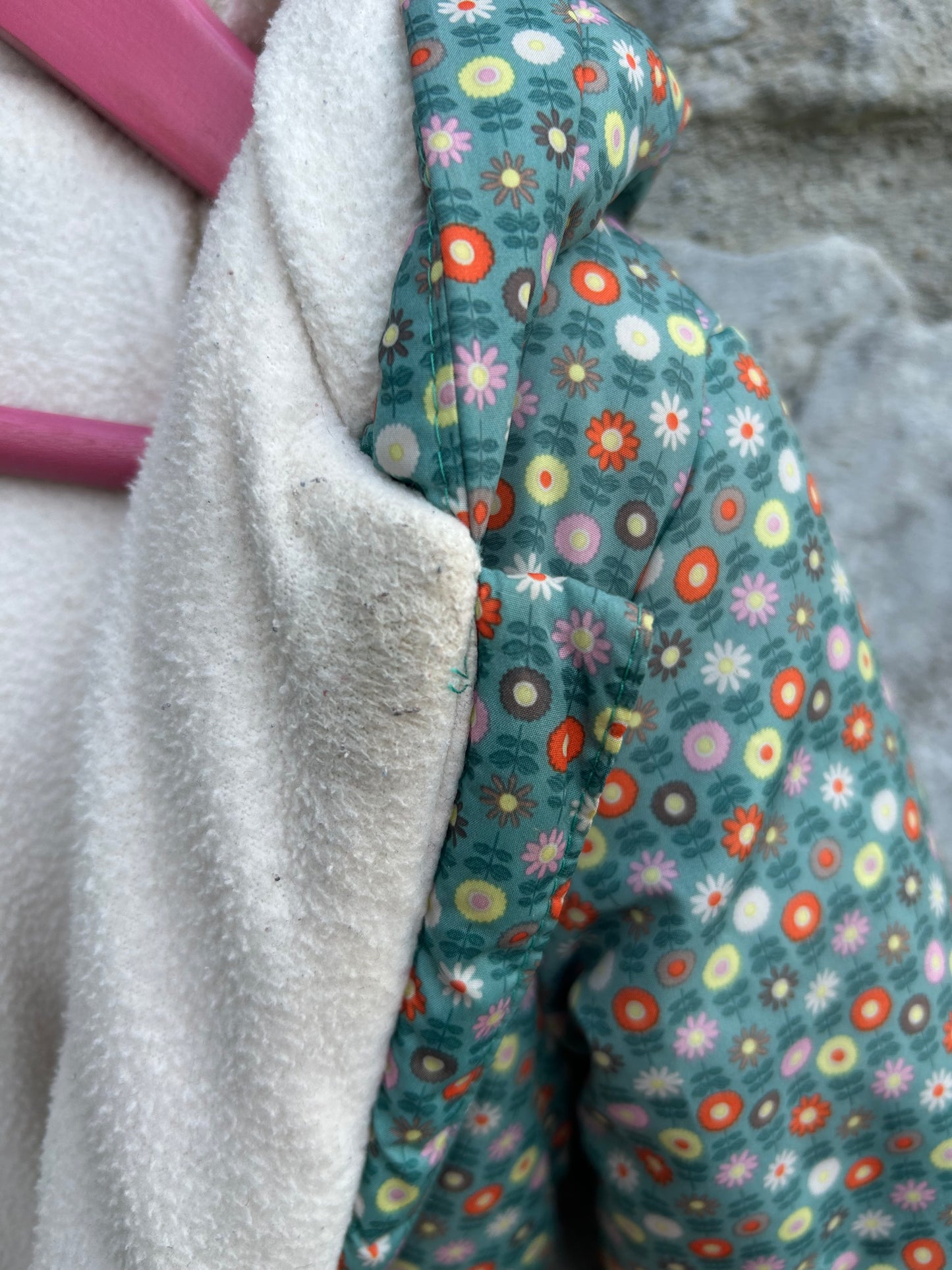 Geometric flowers green winter suit  18-24m (86-92cm)
