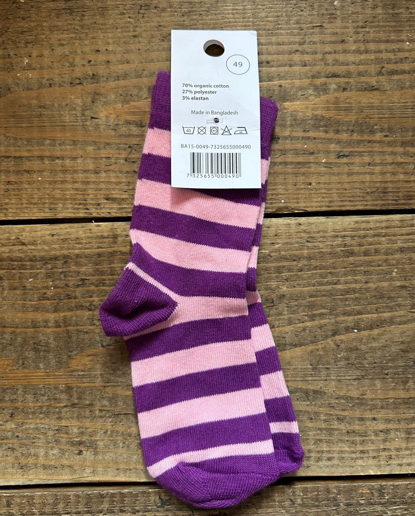 Purple&pink stripy socks  25/27