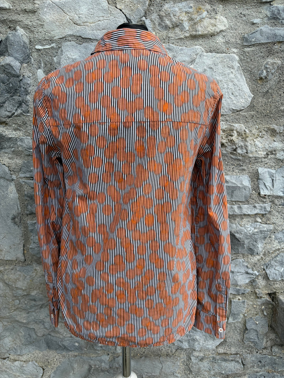 Orange abstract dot shirt uk 6-8