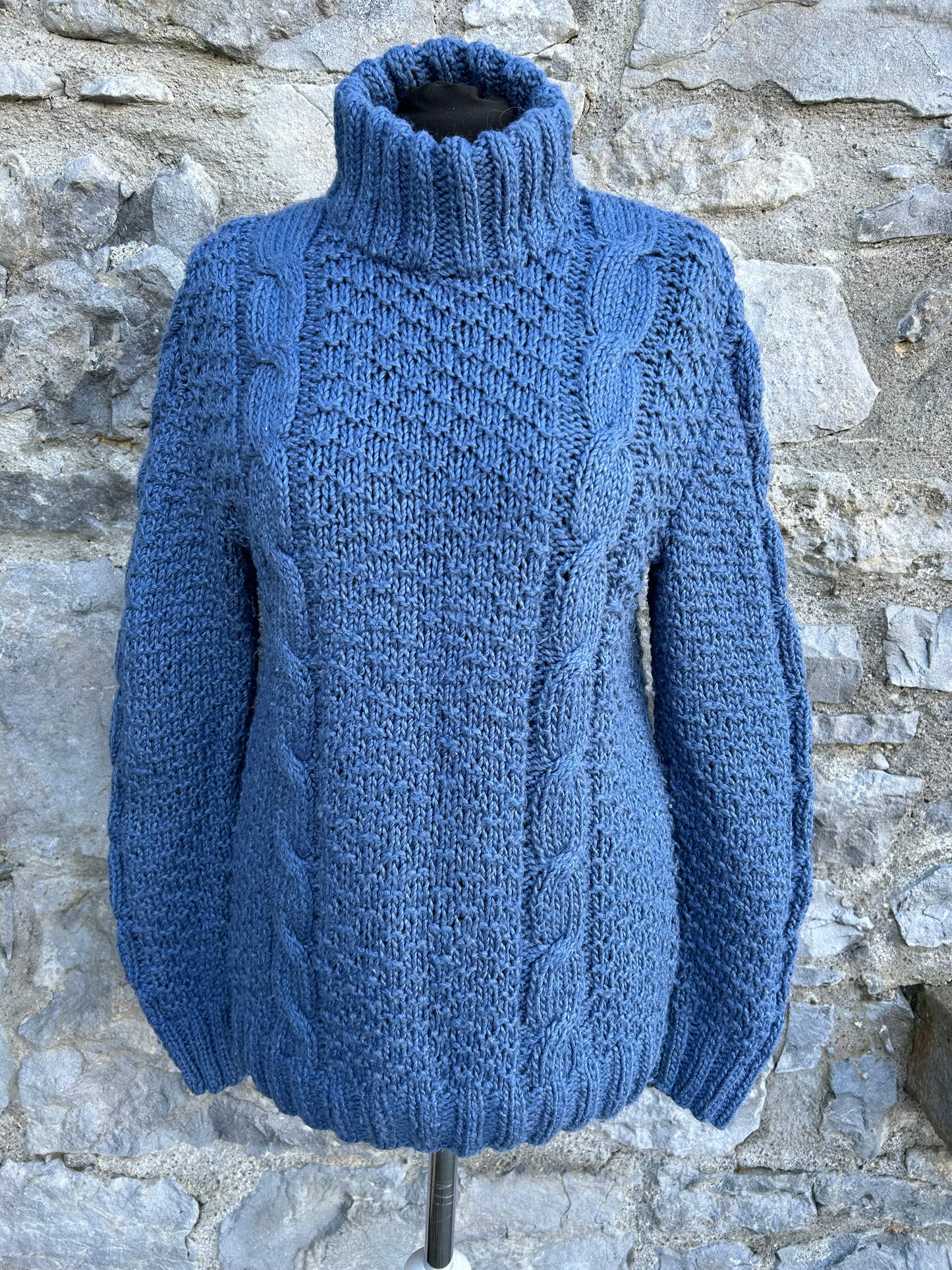 80s blue jumper Small