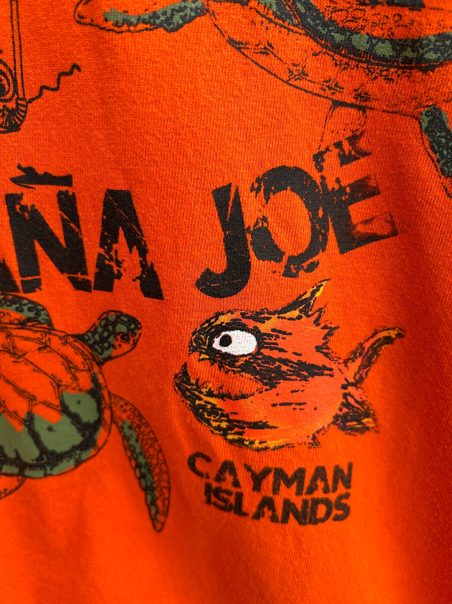 Pirana Joe orange T-shirt  6y (116cm)