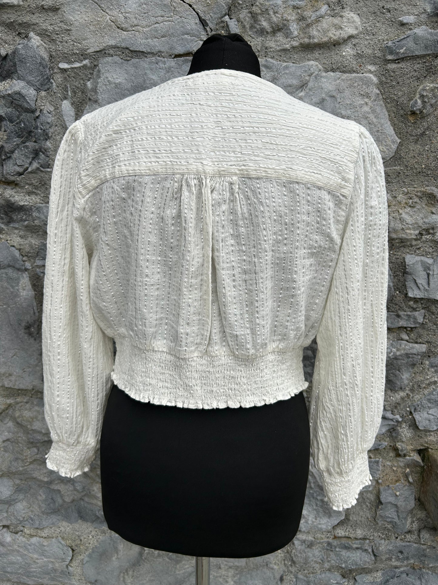 Ivory sparkly top uk 12-14