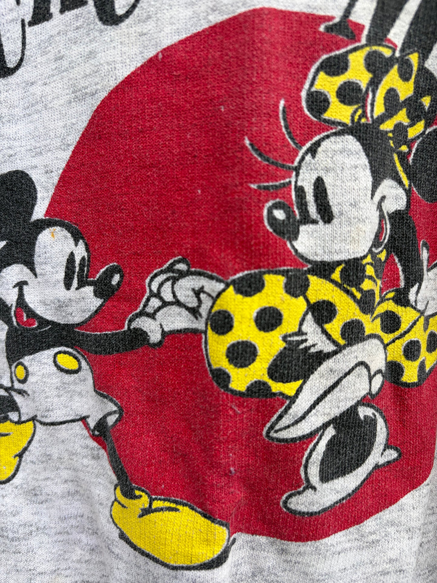 80s Minnie&Mickey grey sweatshirt  6-7y (116-122cm)