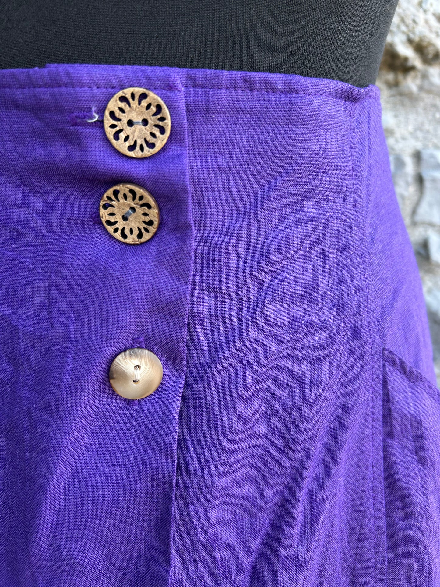 80s purple skirt uk 6-8