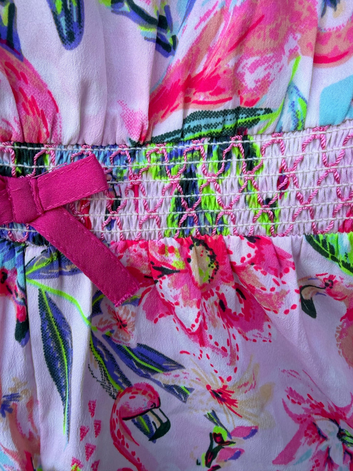 Tropical flowers jumpsuit  11y (146cm)