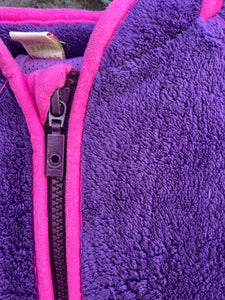 Purple hooded fleece   4y (104cm)