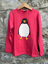 Load image into Gallery viewer, Pink penguin top  7-8y (122-128cm)
