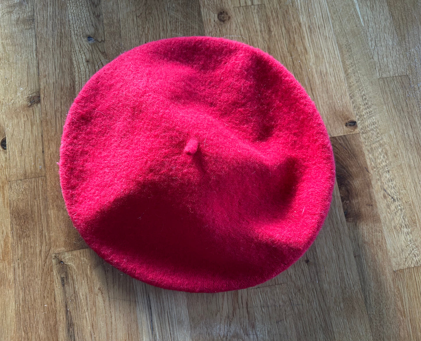 Red beret hat
