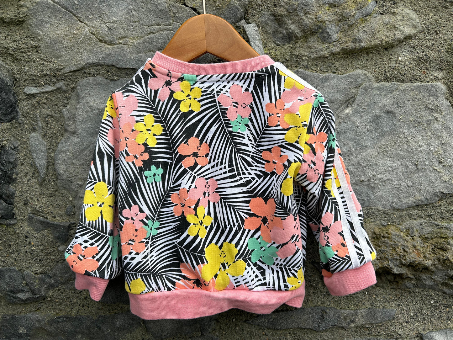 Tropical pink sweatshirt  6-9m (68-74cm)