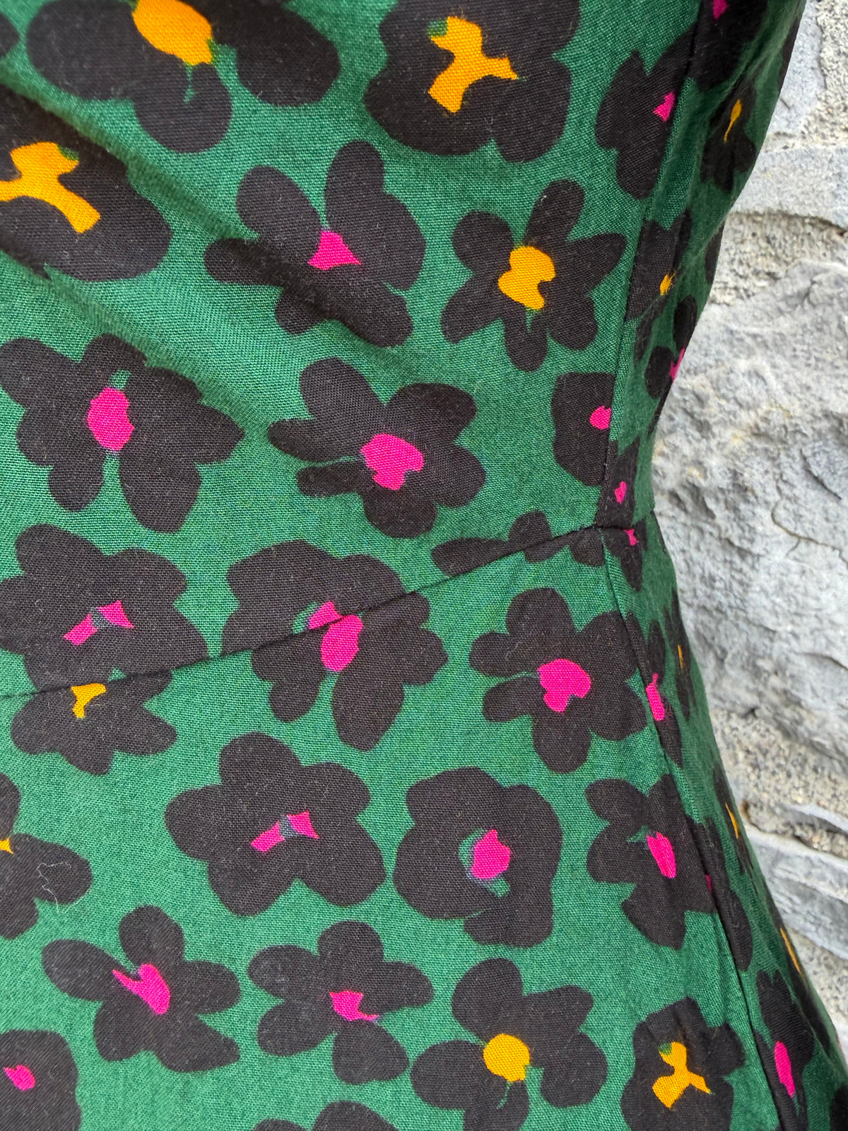 Green floral Juliette Dress uk 8-10