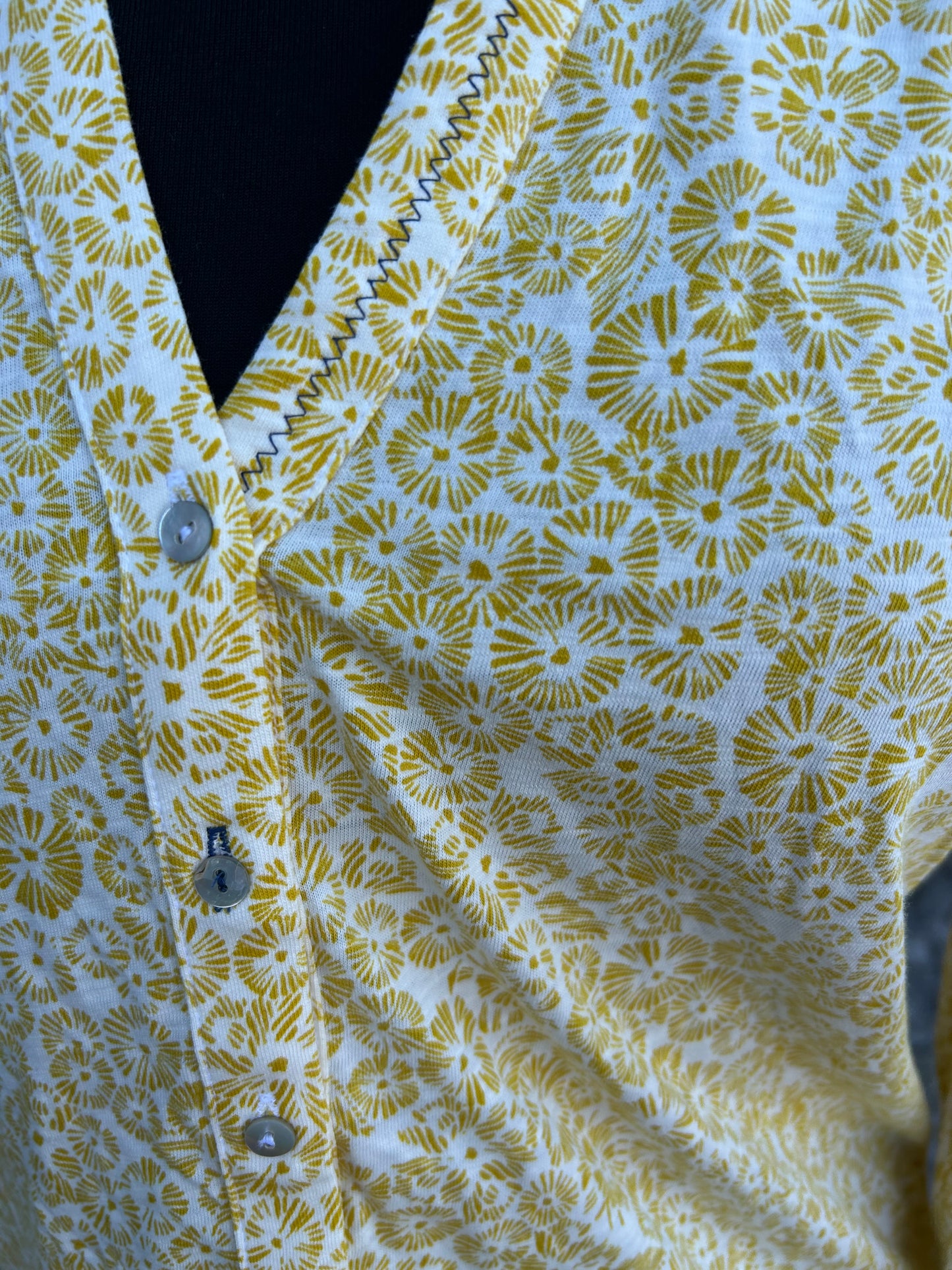 Yellow floral blouse uk 12