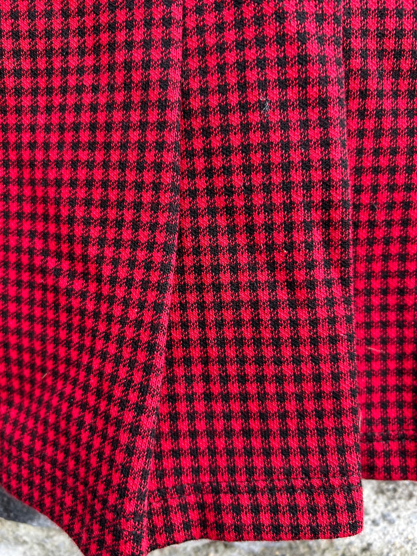 Red houndstooth skirt  7y (122cm)