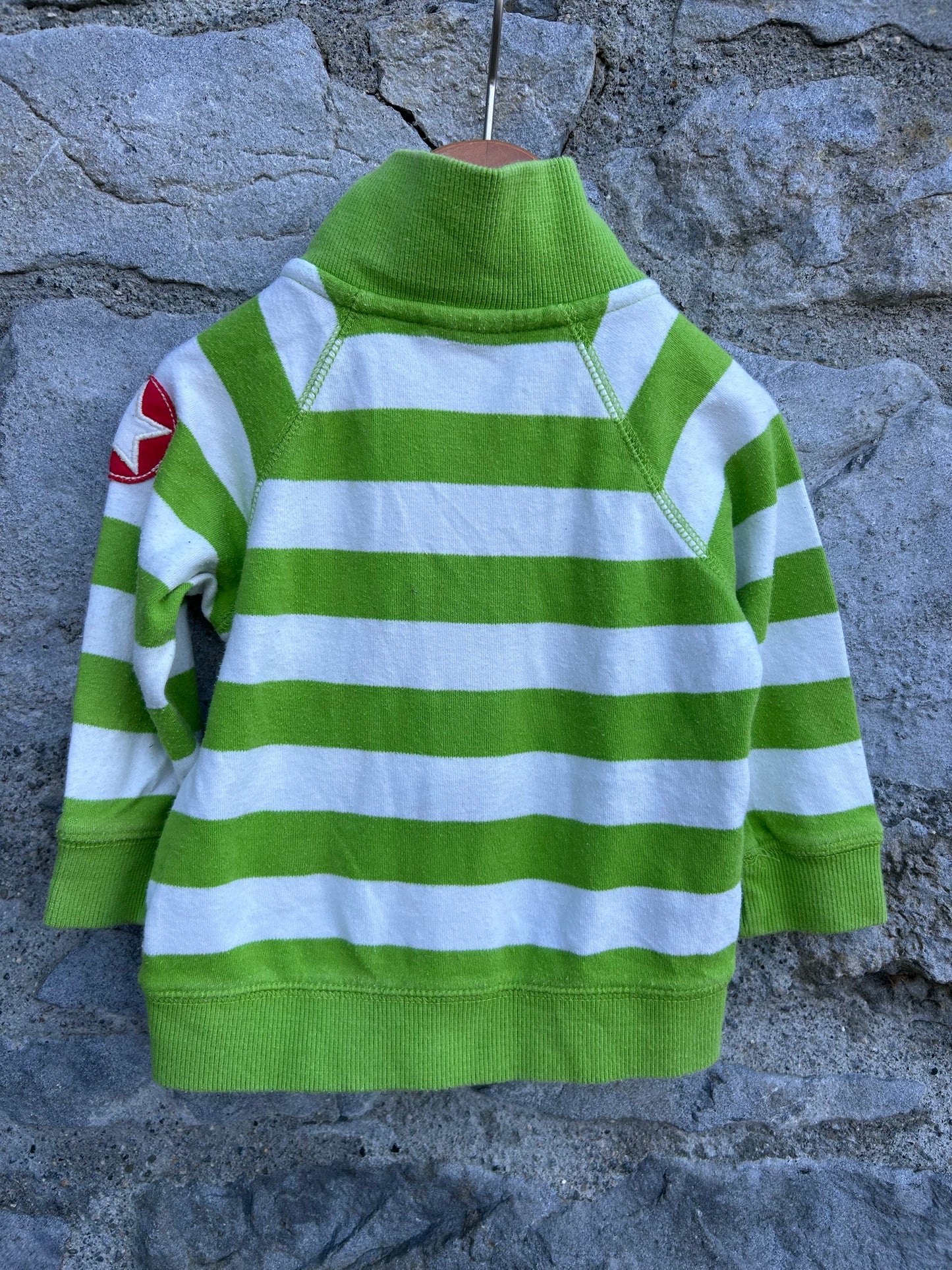 Green stripy sport jacket  3-6m (62-68cm)