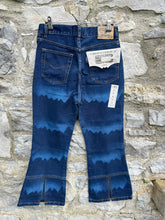 Load image into Gallery viewer, 90s ombré denim flares uk 10-12
