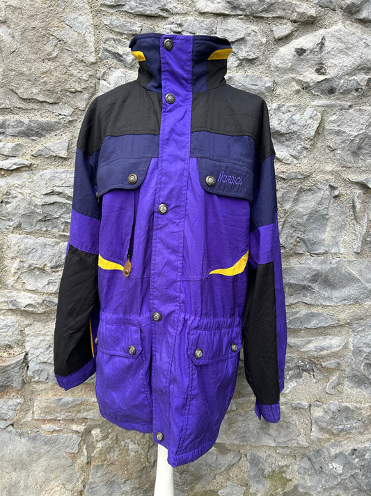 90s purple&black jacket Large